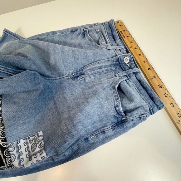 Hollister Womens Vintage Stretch Ultra High‎ Rise Mom Jeans Blue 32 Pockets - Picture 11 of 13